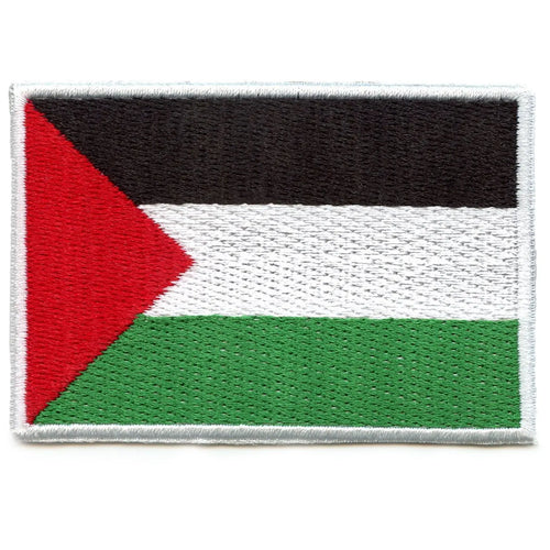 Palestine Country Flag Patch Travel Jerusalem Souvenir Embroidered Iron-On