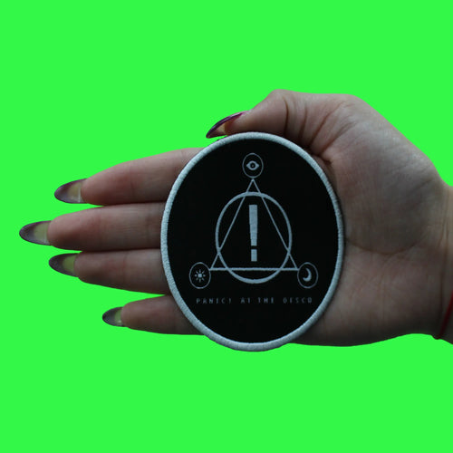 Panic At The Disco Patch Circle Triangle Logo Embroidered Iron On