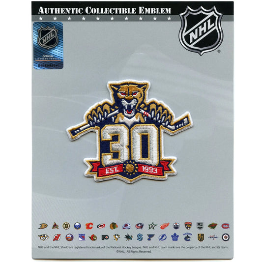 2018 Florida Panthers 25th Anniversary Season Jersey Patch (Red
