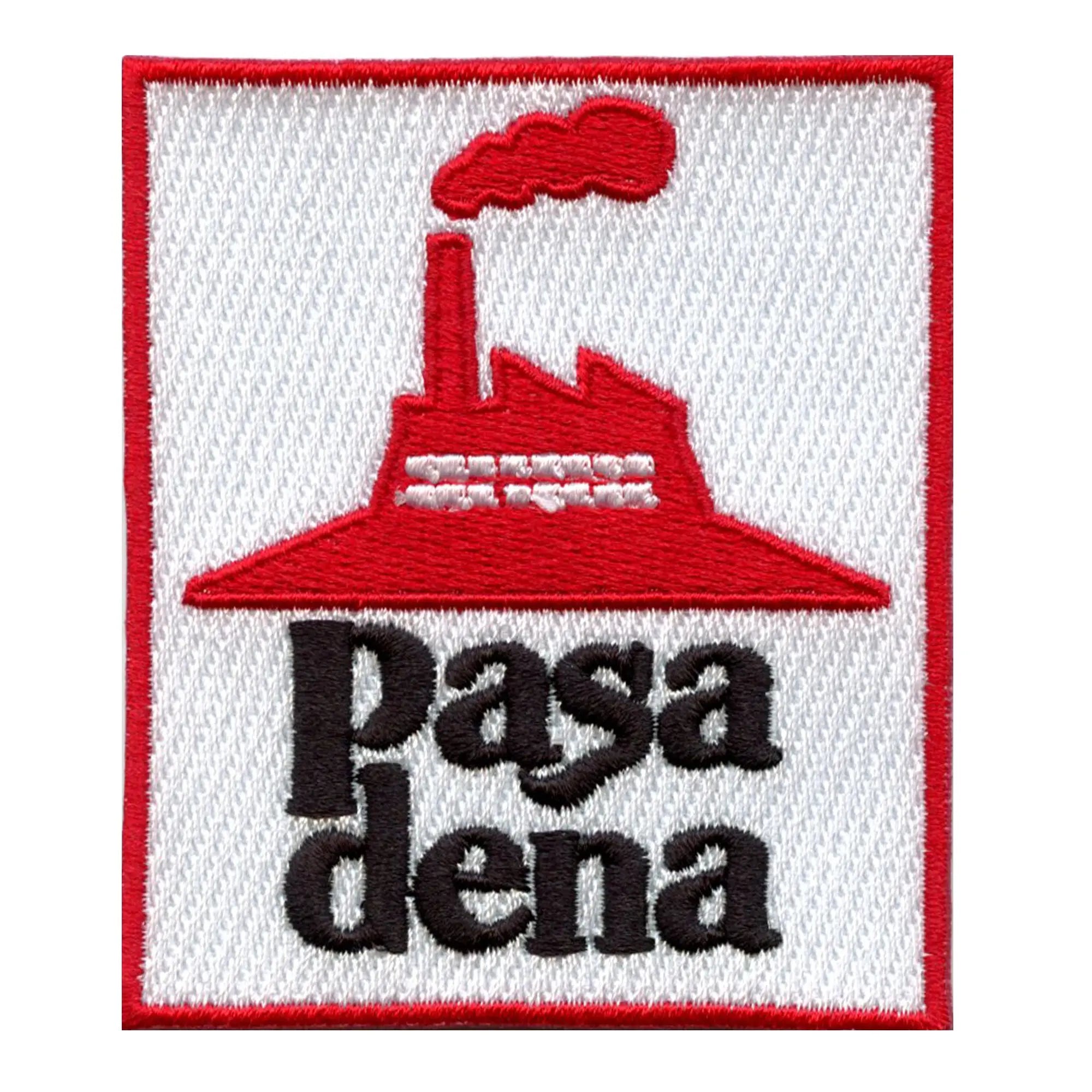 Patch parodique de pizza de Pasadena Houstonian Hood brodé à repasser