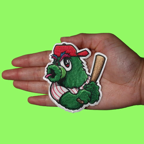 Philadelphia Pennsylvania Mascot PhotoPatch Baseball Green Bird Parody Embroidery Iron On