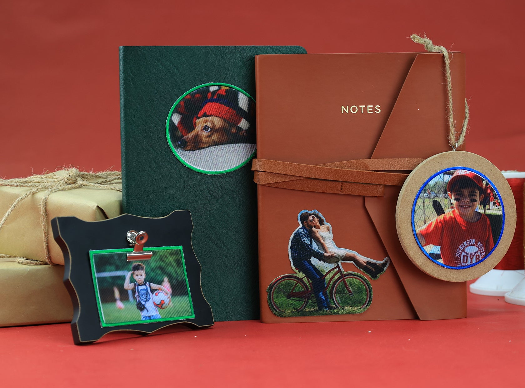 custom photopatches on other products like notebooks and picture frames