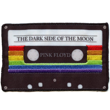 Pink Floyd Band Patch Dark Side Cassette Sublimated Embroidered Iron On