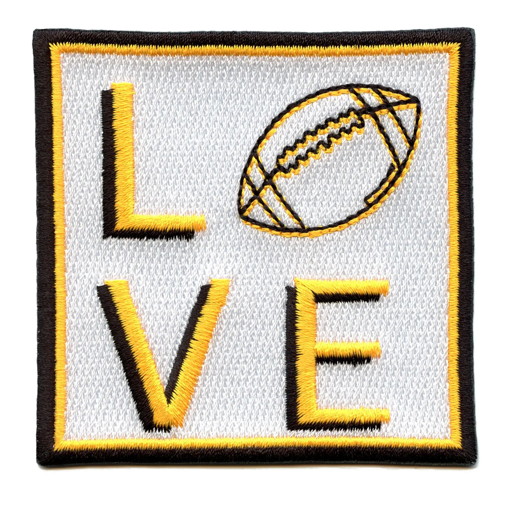 Pittsburgh Football Script Patch Athletic Sports Love Embroidered Iron On