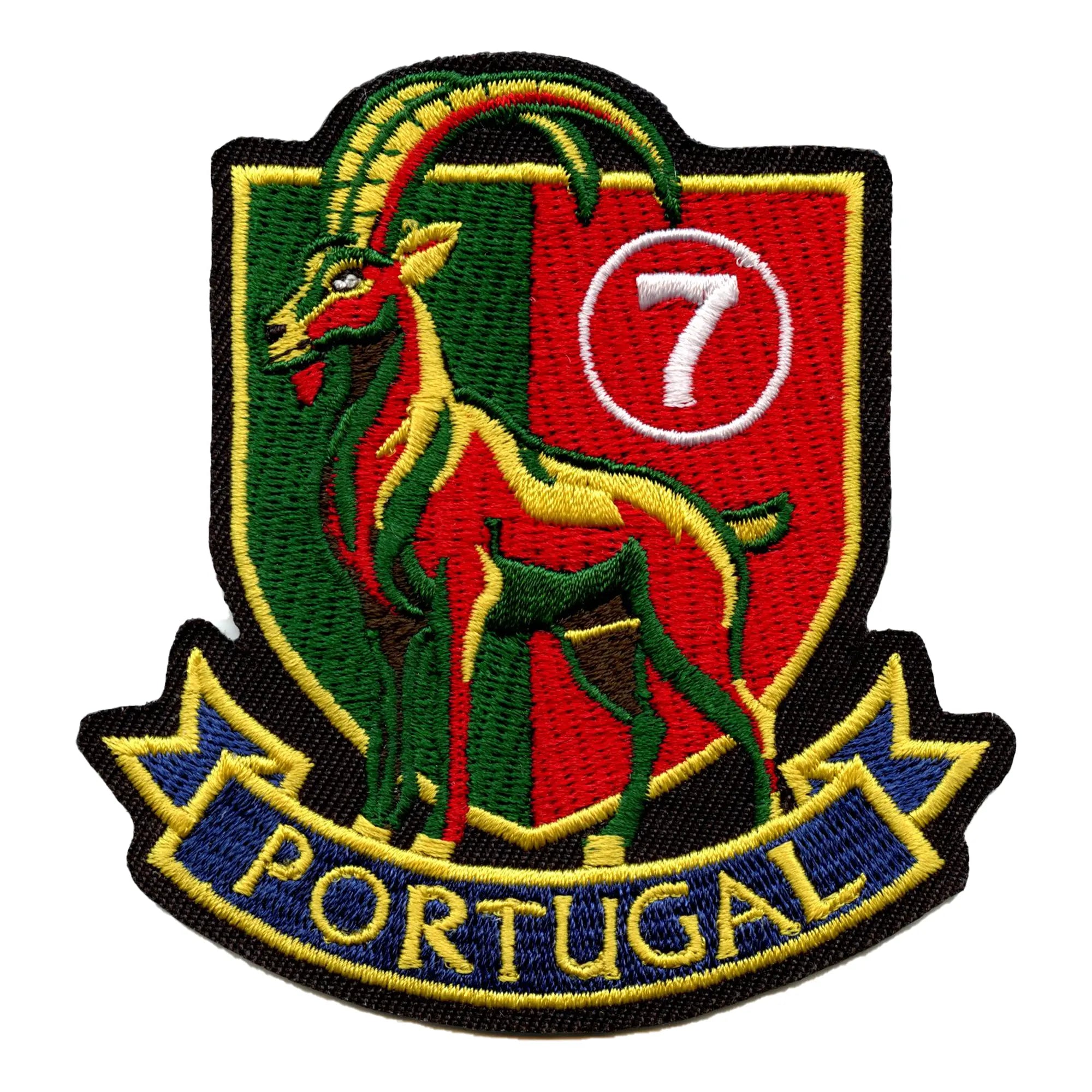 Portugal Goat #7 Patch Legendary Soccer Player Embroidered Iron On