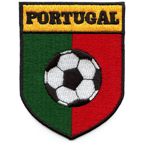 Portugal Soccer Shield Patch Futebol Sports Fan Embroidered Iron-On