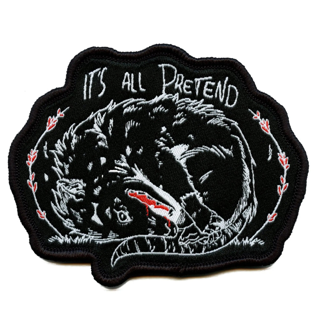 Possum All Pretend Patch Reptile Marsupials Animal Woven Embroidery Iron On