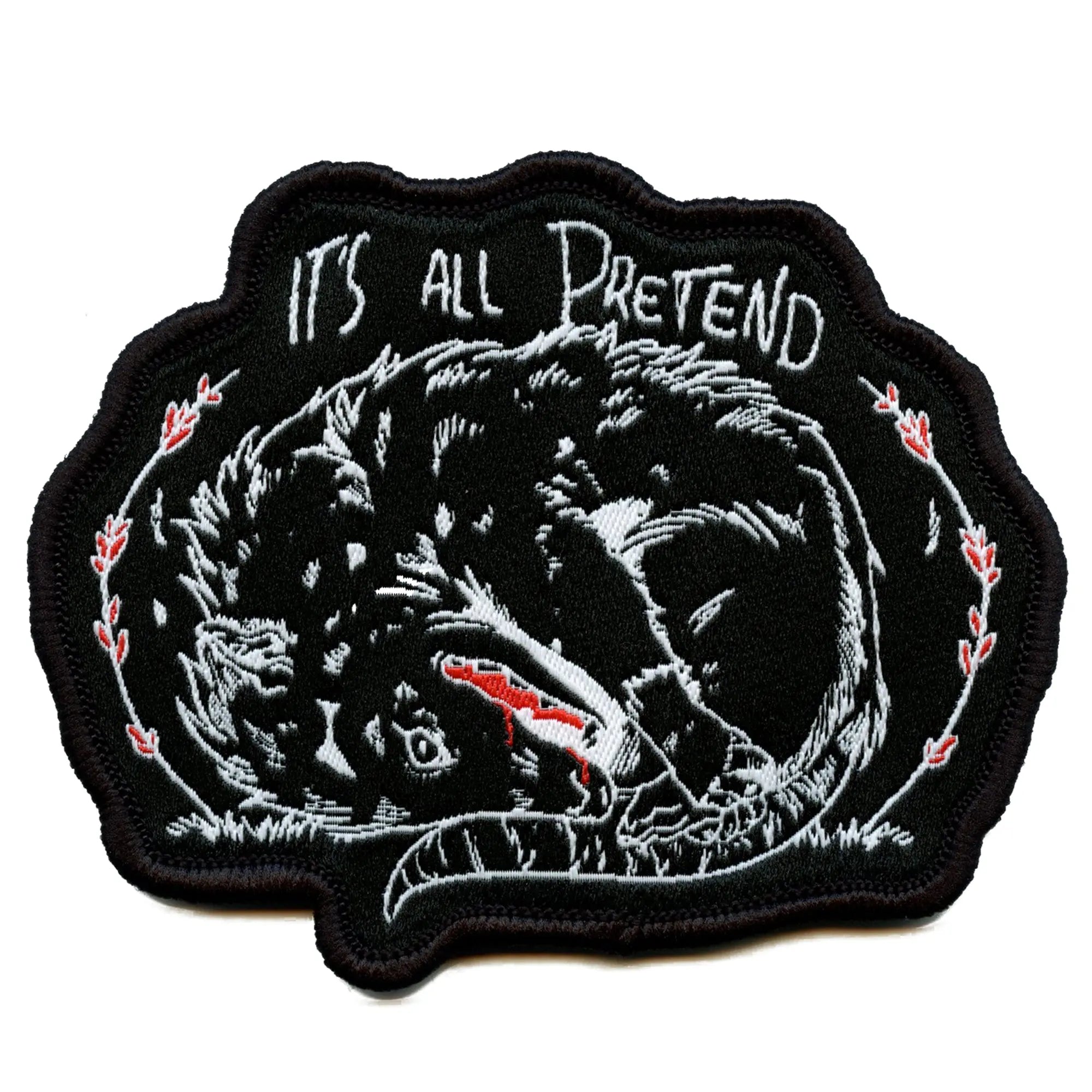 Possum All Pretend Patch Reptile Marsupials Animal Woven Embroidery Iron On