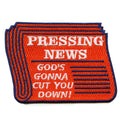 Johnny Cash Pressing News Patch God's Ganna Cut You Down Embroidered Iron On