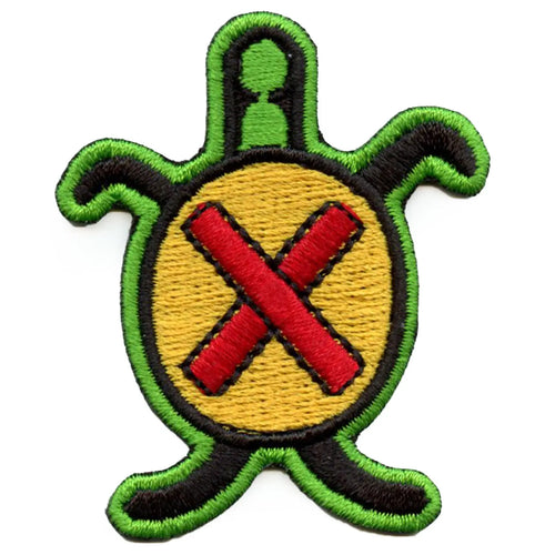 Puerto Rico Taíno Patch Turtle Symbol Maternal Embroidered Iron On
