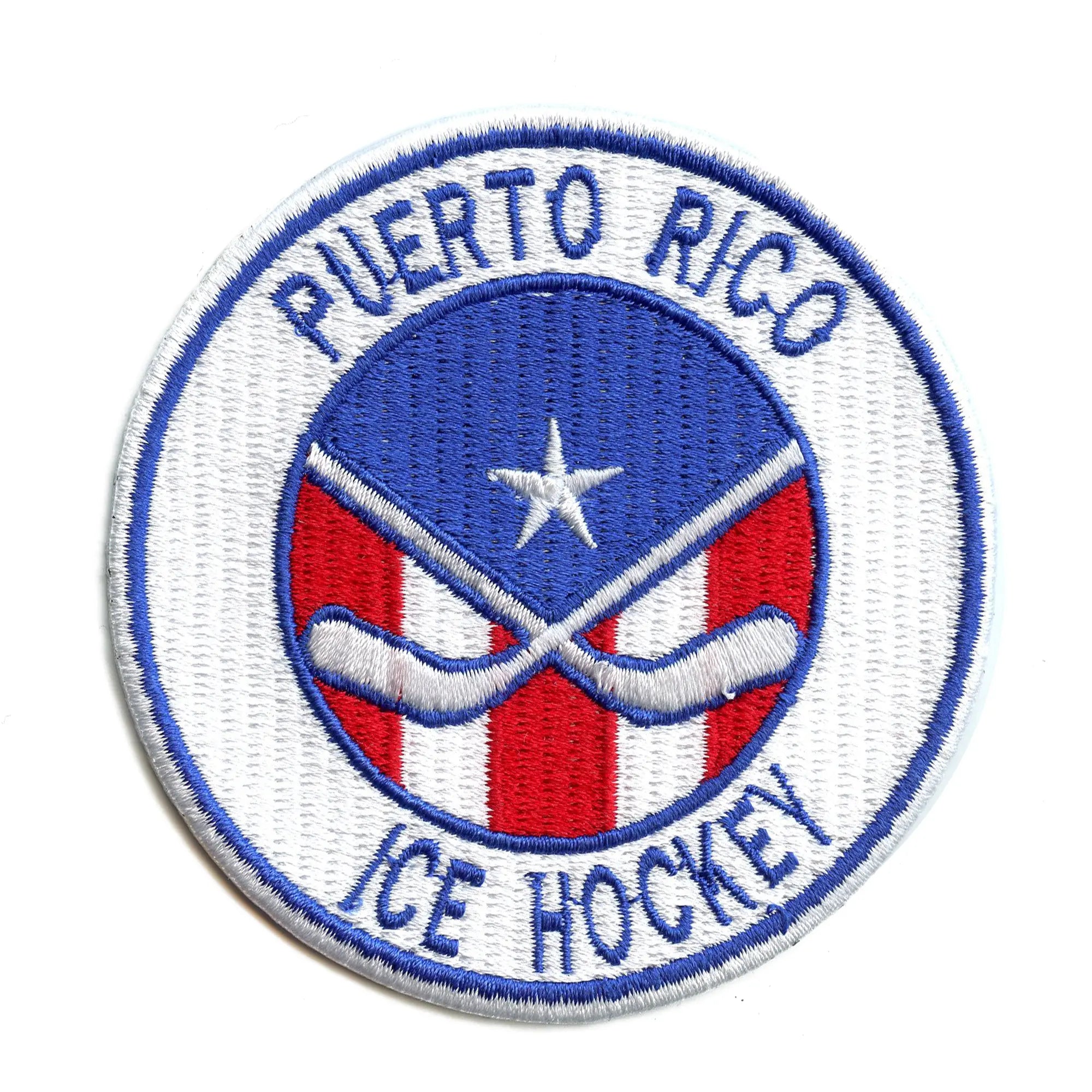 Puerto Rico Travel Patch Ice Hockey Sport Embroidered Iron On