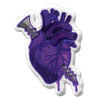 Purple Screw Heart Patch Houston Screwston Embroidered Iron On