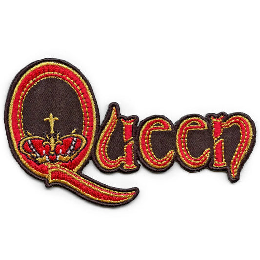 Queen Crown 1973 Logo Patch Classic British Rock Band Embroidered Iron On