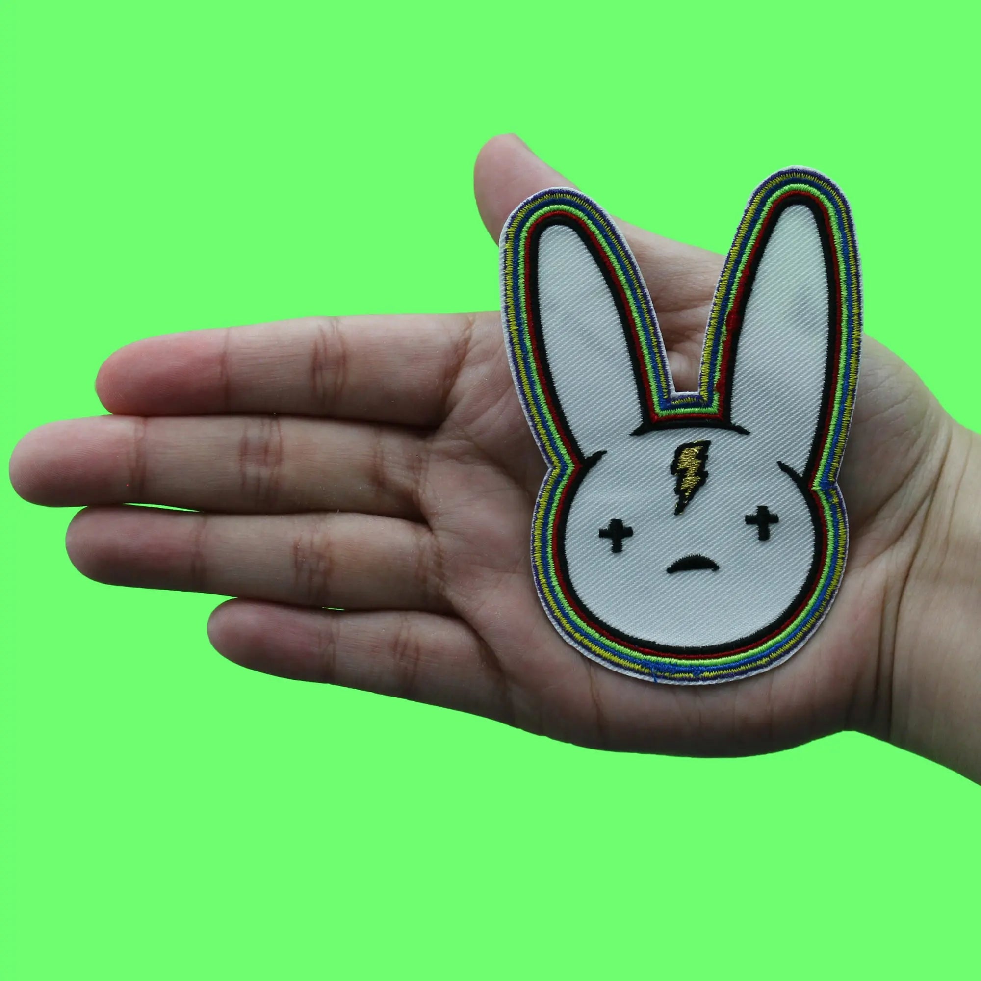Reggeton Music Bunny Patch Iconic Latino Rapper Embroidered Iron On