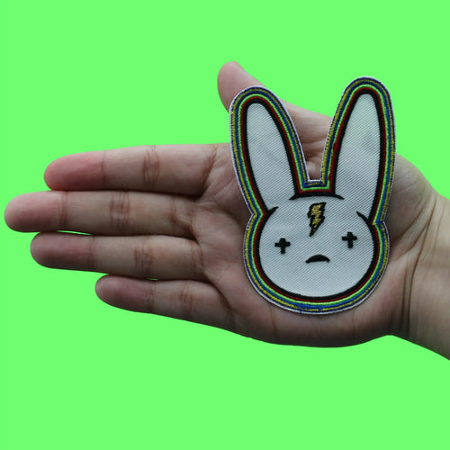 Reggeton Music Bunny Patch Iconic Latino Rapper Embroidered Iron On