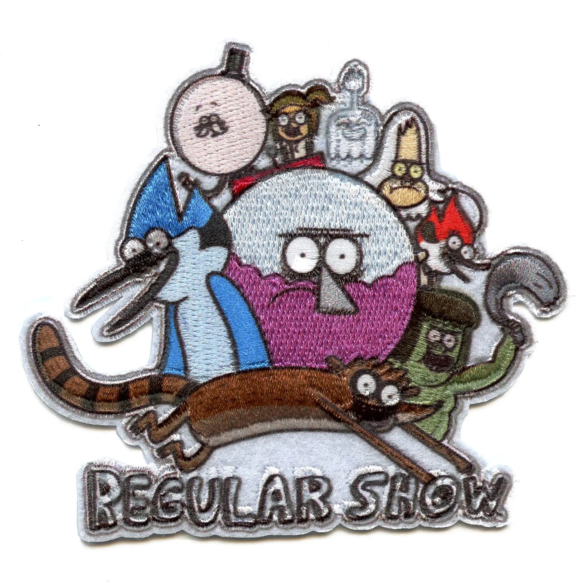 Regular Show Character Group Patch Cartoon Network Animation Sublimated Embroidered Iron On