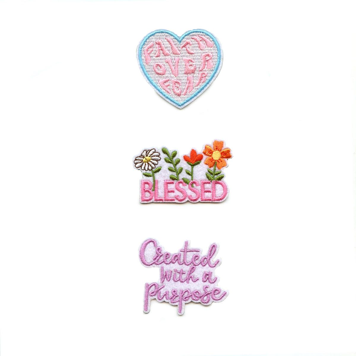 Religious Mini Set Patch Christian Faith Follower Embroidered Iron On