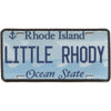 Rhode Island License Plate Patch Little Rhody State Sublimated Iron On