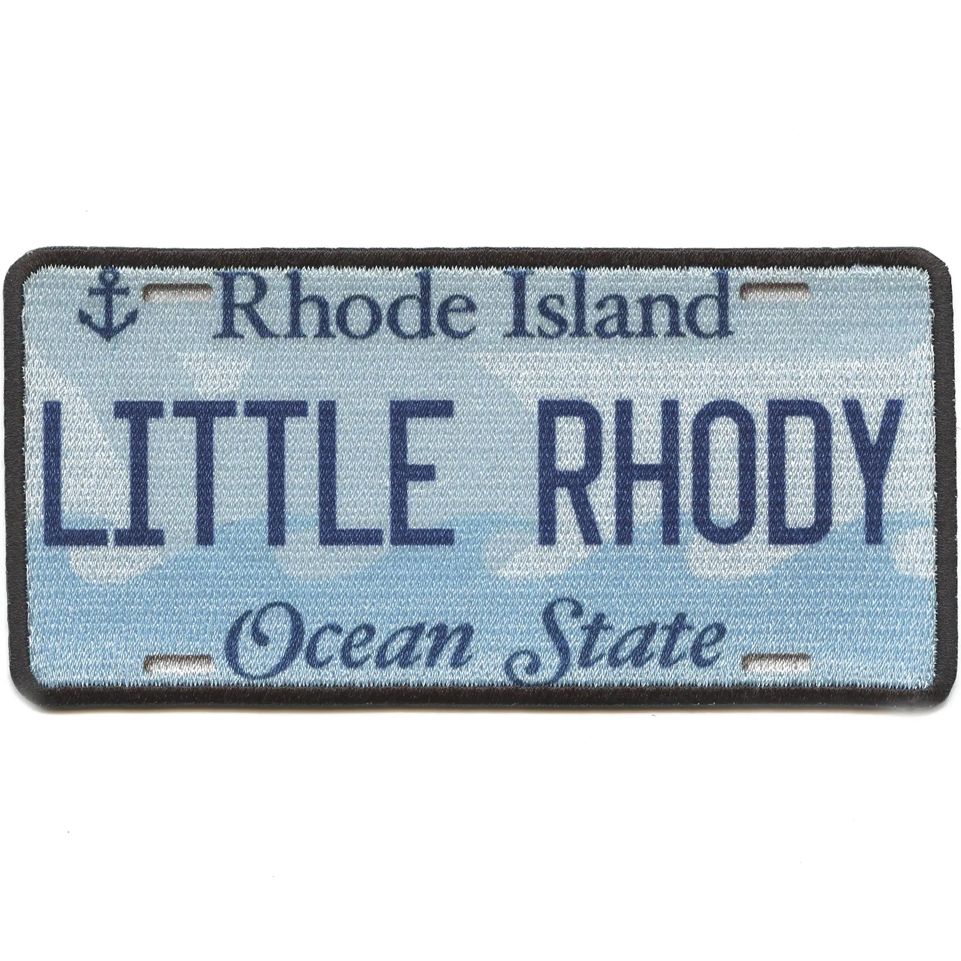 Rhode Island License Plate Patch Little Rhody State Sublimated Iron On
