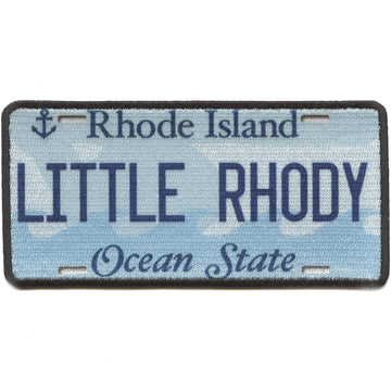 Rhode Island License Plate Patch Little Rhody State Sublimated Iron On