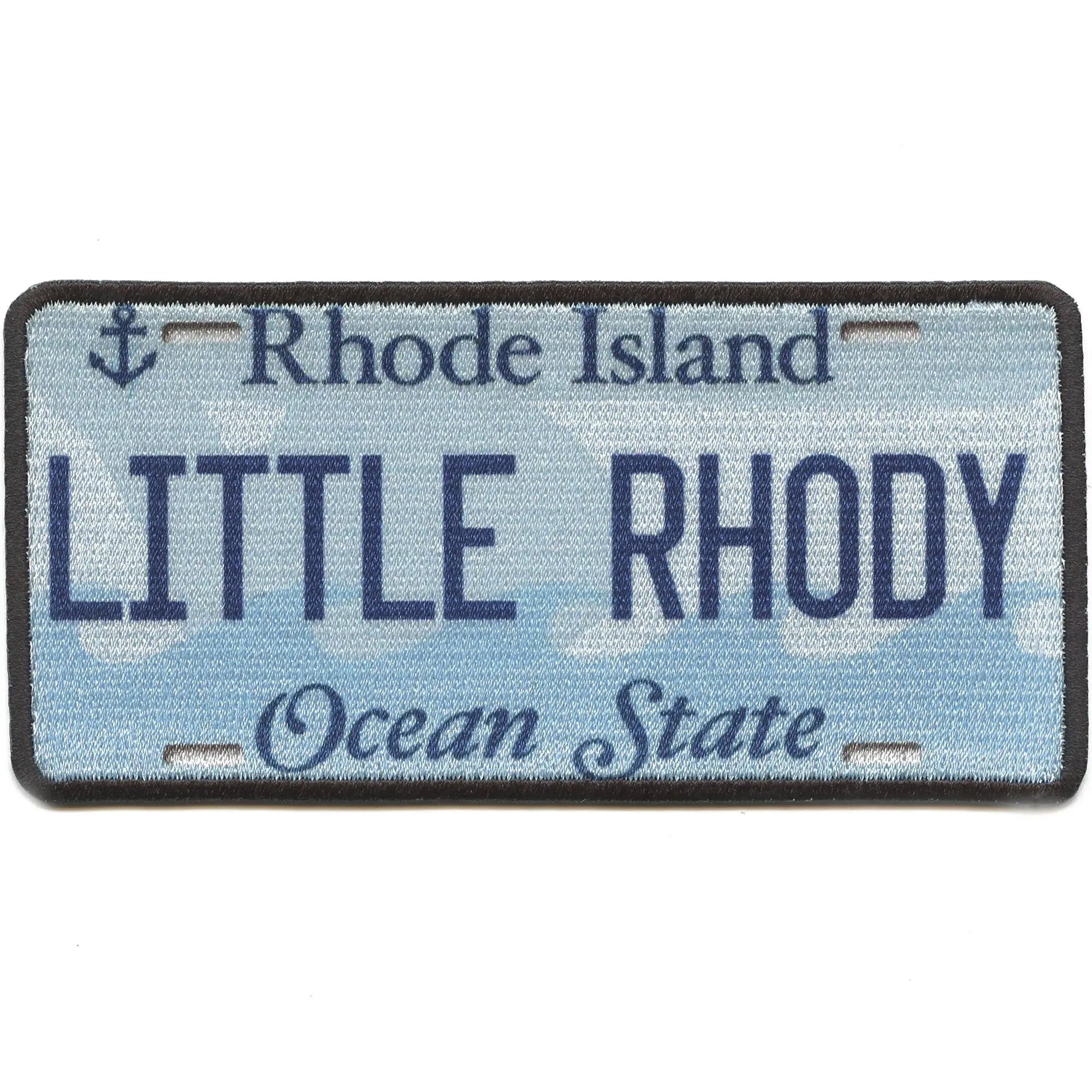 Rhode Island License Plate Patch Little Rhody State Sublimated Iron On