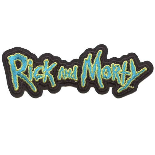 Rick and Morty Patch Cartoon Name Logo Embroidered Iron On