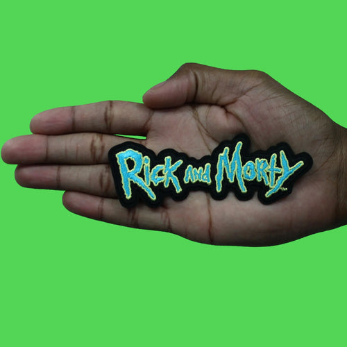 Rick and Morty Patch Cartoon Name Logo Embroidered Iron On