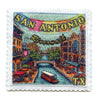 San Antonio Riverwalk Patch Texas Stamp Travel Embroidered Iron On