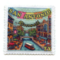 San Antonio Riverwalk Patch Texas Stamp Travel Embroidered Iron On