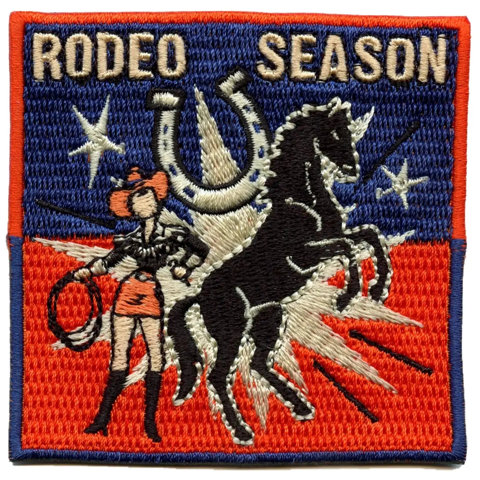 Rodeo Season Portrait Patch Western Rodeo Texas Embroidered Iron On