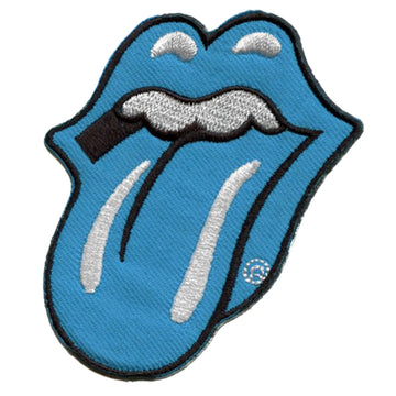 Rolling Stones Classic Patch Blue Tongue Out Embroidered Iron On
