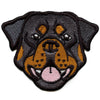Rottweiler Emoji Head Patch Dog Breed Embroidered Iron On