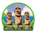 Rupa Nui Chile Eastern Island Patch Travel Collectible Souvenir Embroidered Iron on