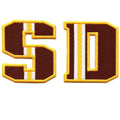 SD San Diego Patch Baseball Fan Letters Embroidered Iron On
