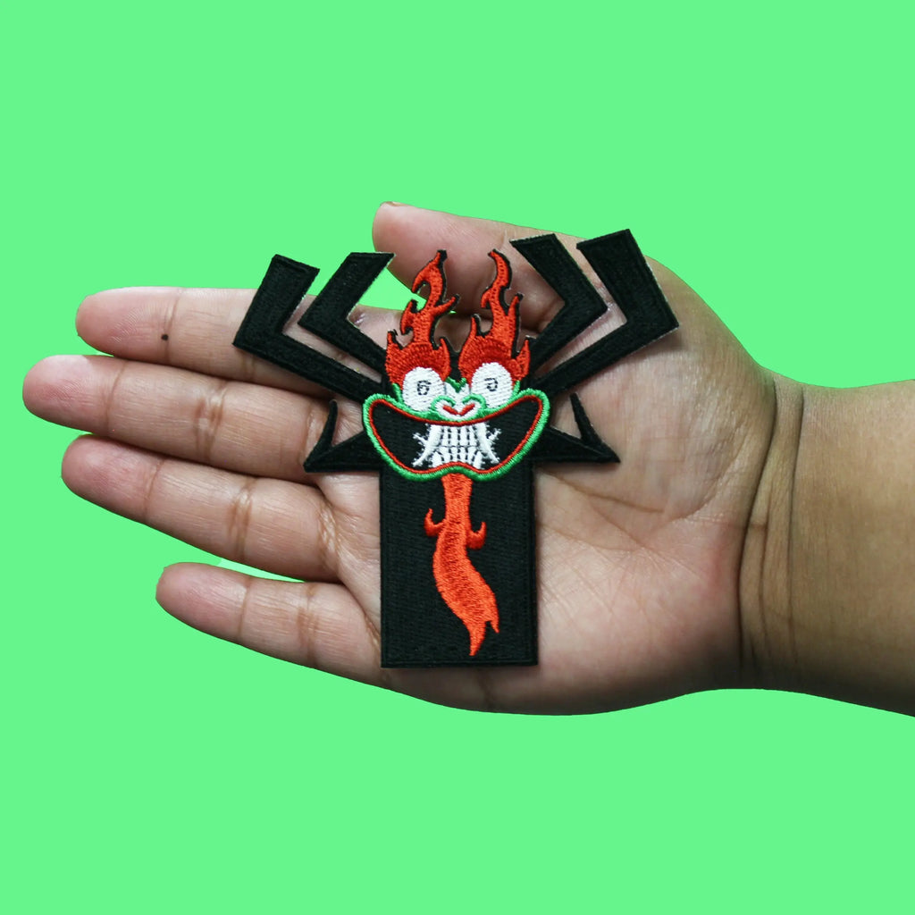 Samurai Jack Aku Patch Cartoon Network Embroidered Iron-On