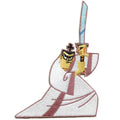 Samurai Jack Battle Pose Patch Character Cartoon Network Embroidered Iron-On