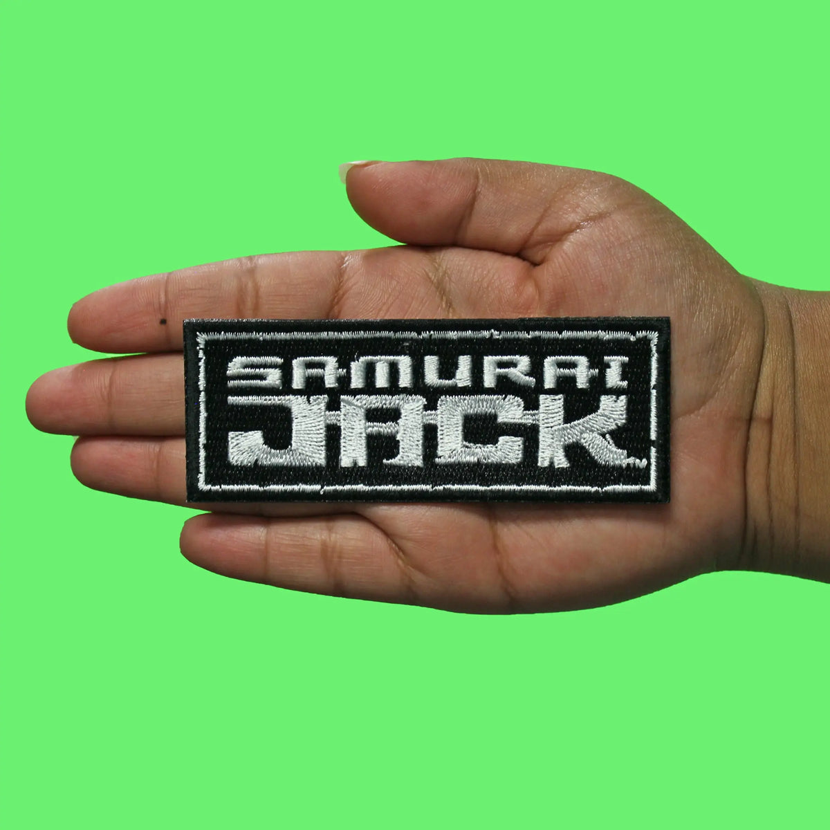 Samurai Jack Logo Patch Cartoon Network Embroidered Iron-On