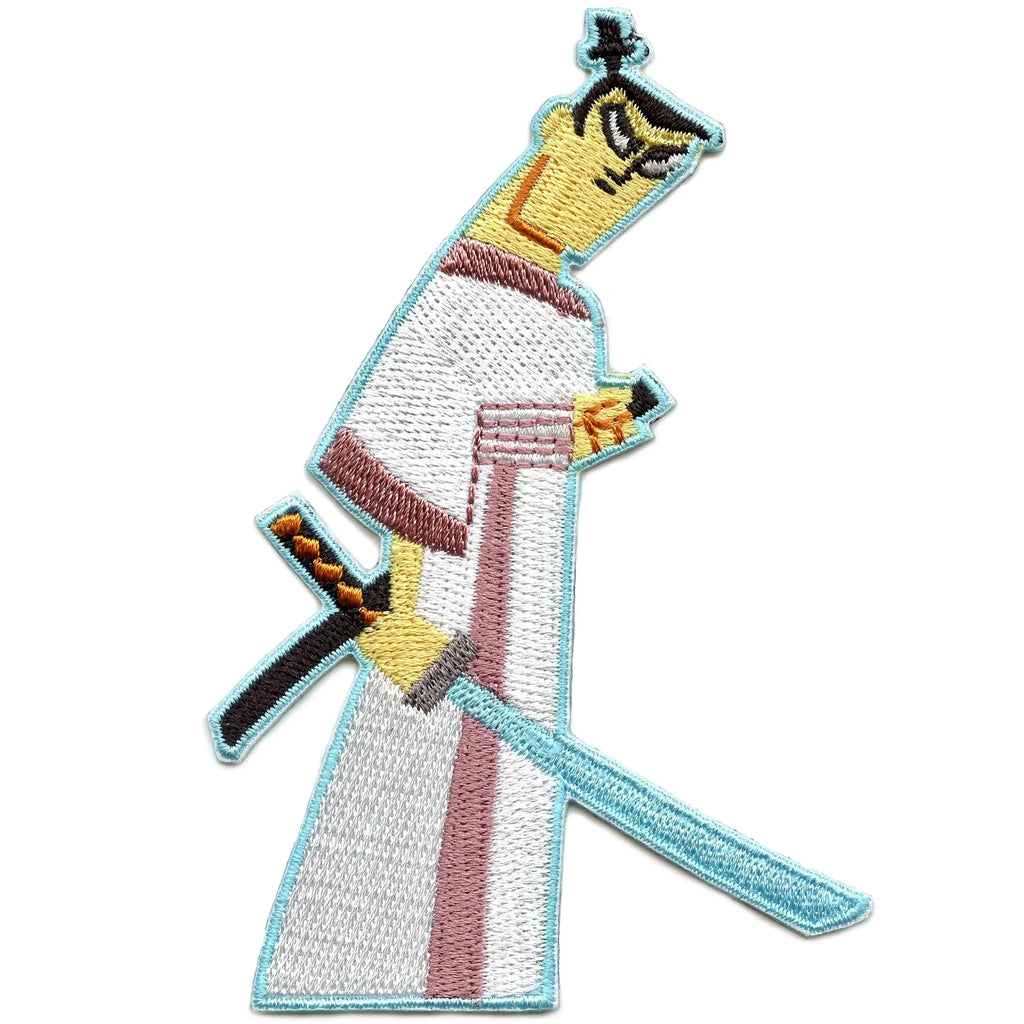 Samurai Jack Ready Pose Patch Character Cartoon Network Embroidered Iron-On