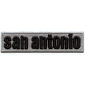 San Antonio Gray Puff Patch Hispanic Culture City Embroidered Iron-On