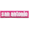 San Antonio Pink Puff Patch Hispanic Culture City Embroidered Iron-On