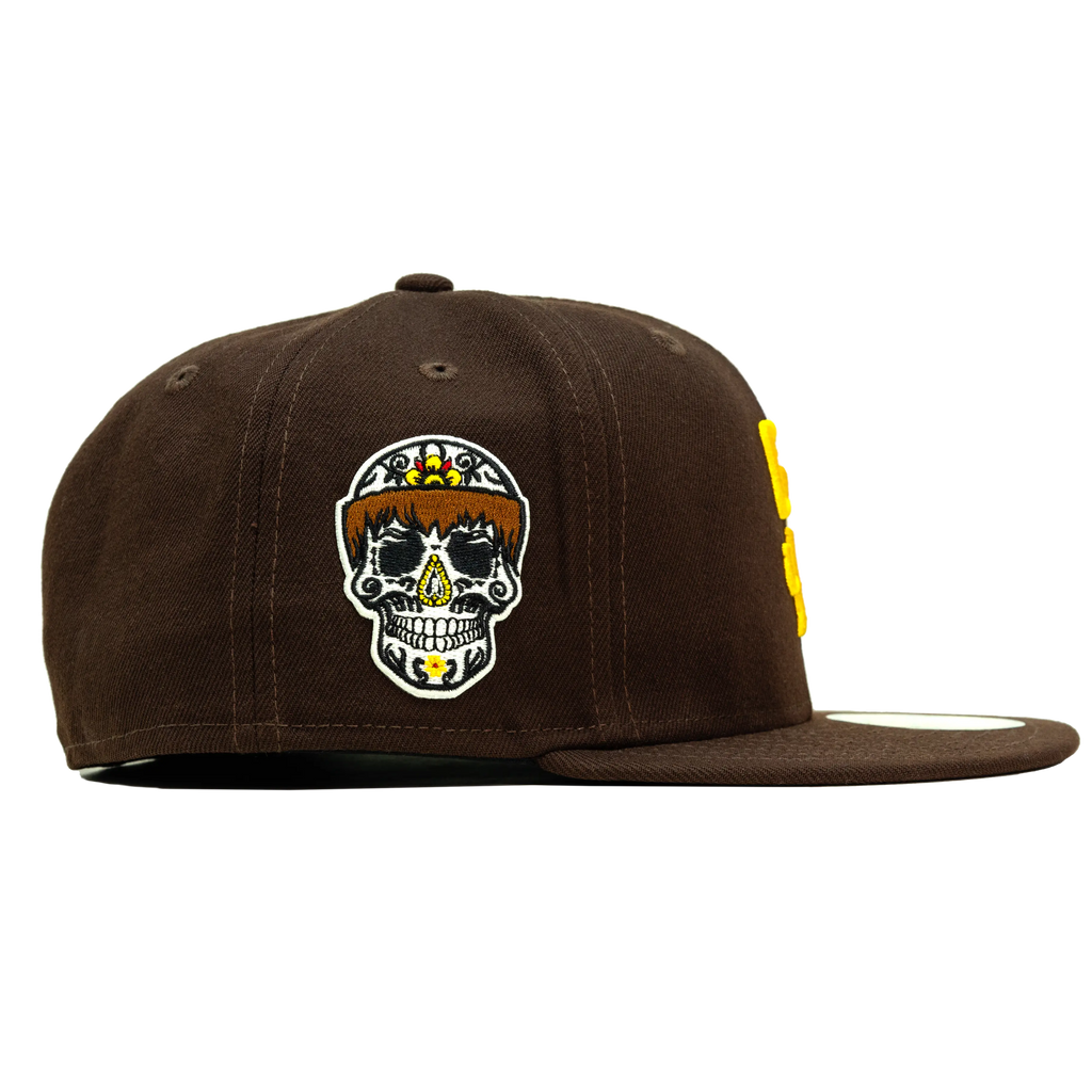 San Diego Padres Custom Hat SLAM DIEGO Sugar Skull Friar Tuck Edition