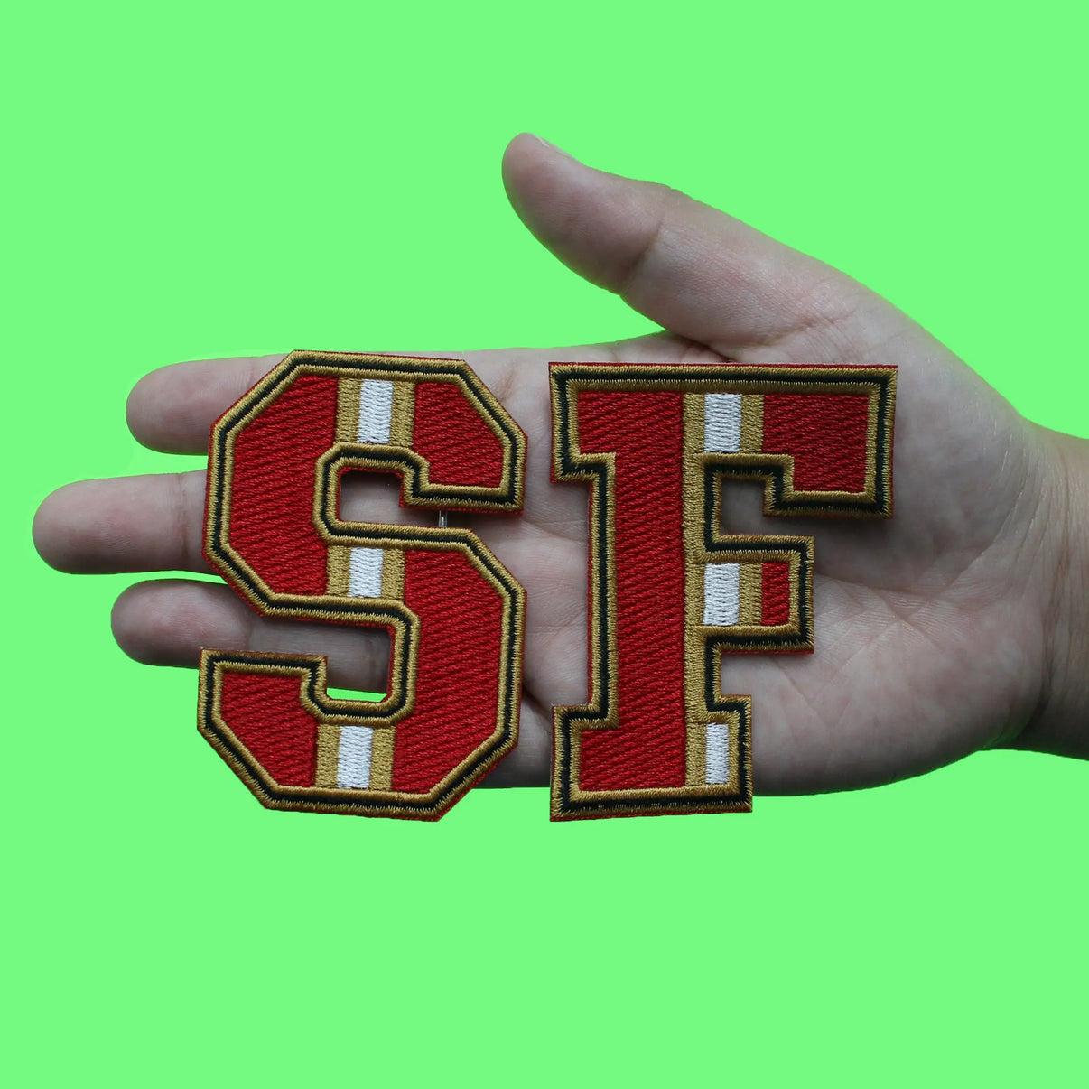 San Francisco Letters SF Patch Set Football Bay Area Embroidered Iron ...