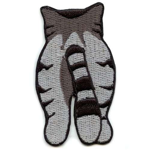 Sassy Cat Walk Patch Fun Moving Tail Embroidered Iron On