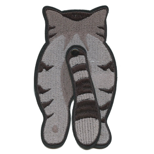 Sassy Cat Walk Patch Fun Moving Tail Embroidered Iron On