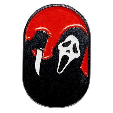 Ghostface Holding A Knife Pin Scream Evil Murder Movie