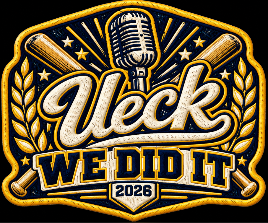 2026 Ueck We Did It Baseball Patch Milwaukee Embroidered Iron On