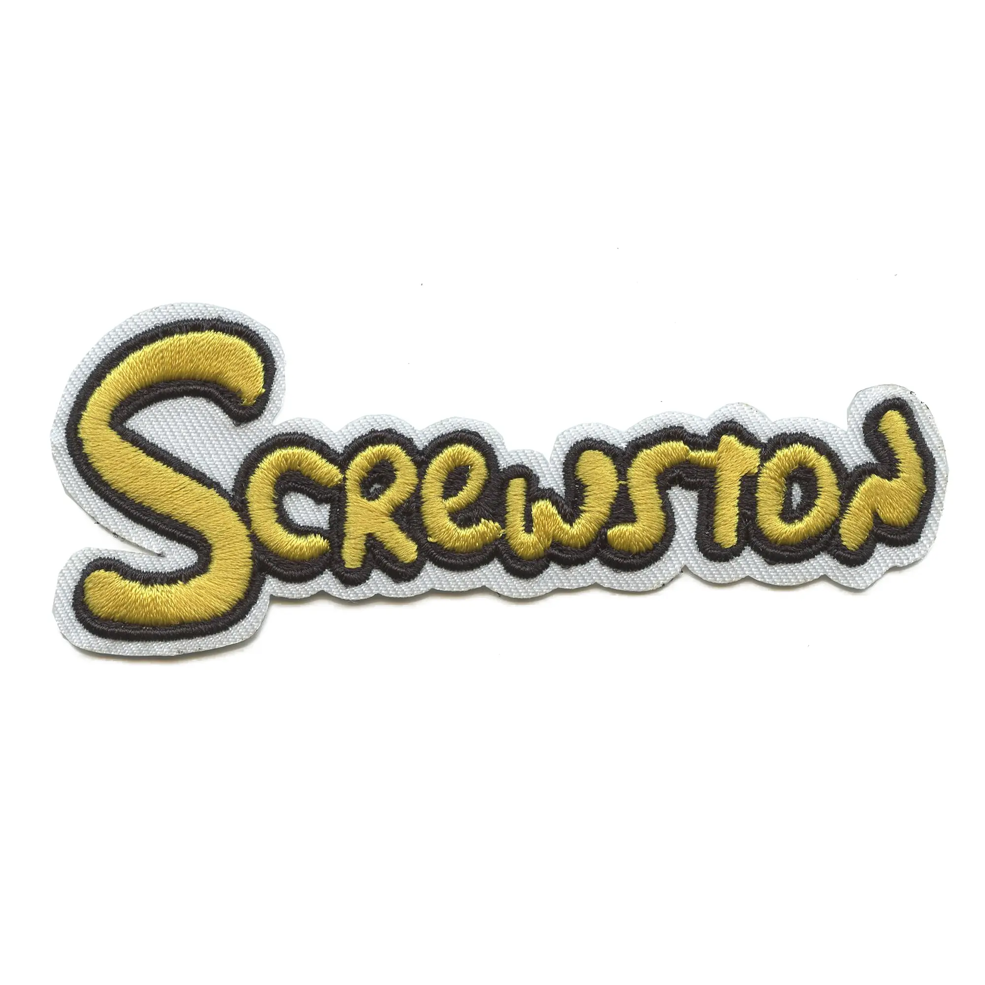 Screwston Cartoon Font Patch Houston Music Pride Embroidered Iron on
