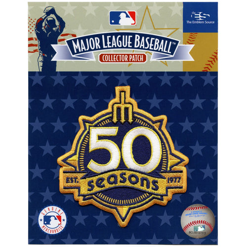 Seattle Mariners 50th Seasons Gold MLB Season Jersey Sleeve Patch