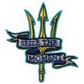 Seize The Moment Patch Seattle Baseball Sports Embroidered Iron On