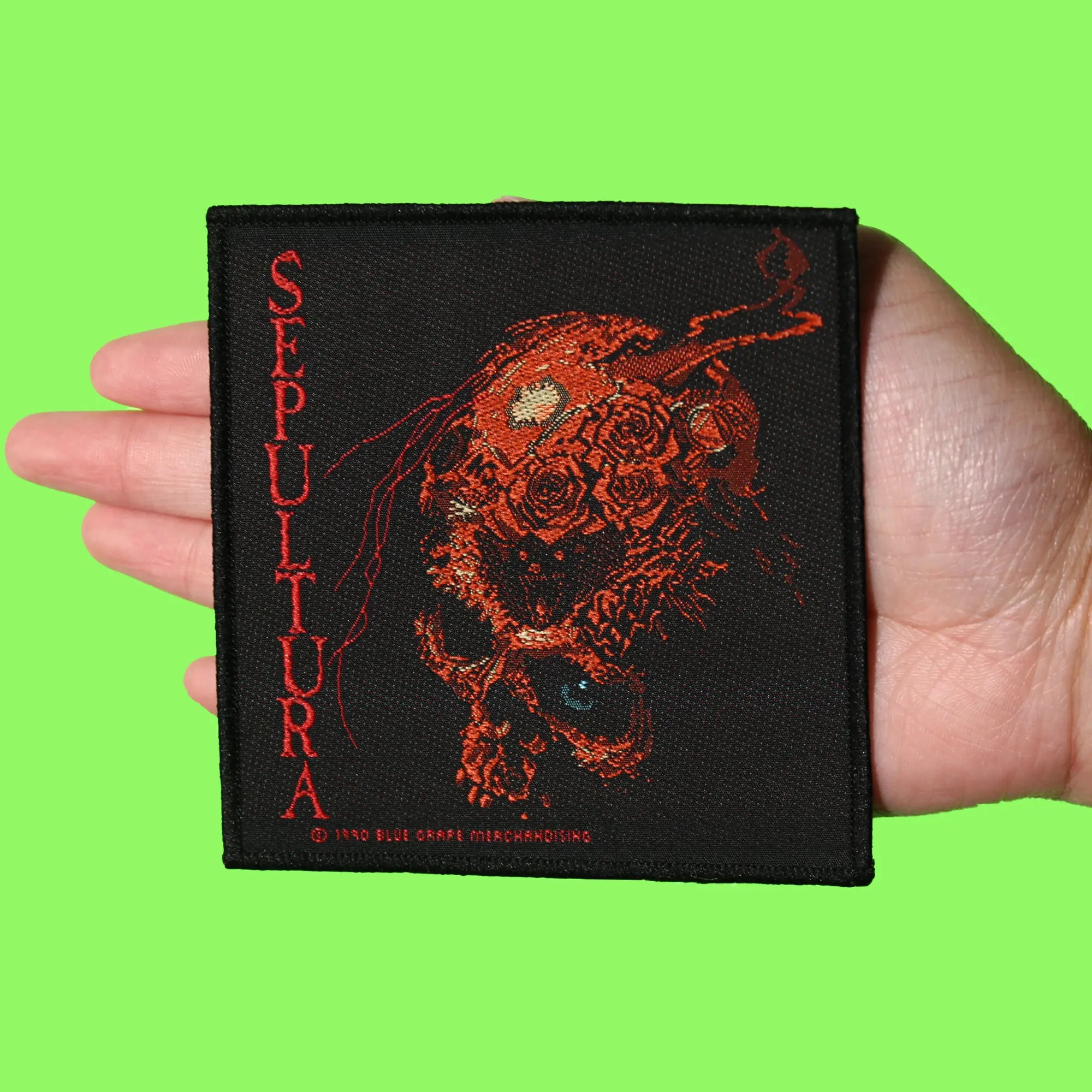 Sepultura Beneath The Remains Patch Album Cover Heavy Metal Band Embroidered Iron On